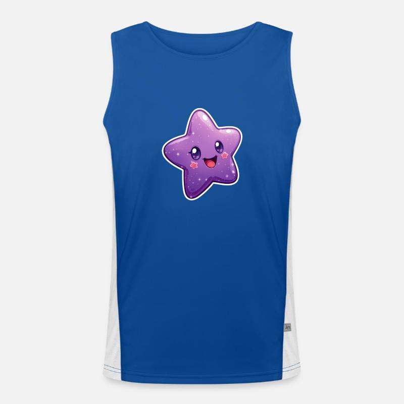 Stern Funktionelles Kontrast-Tank Top für Männer 