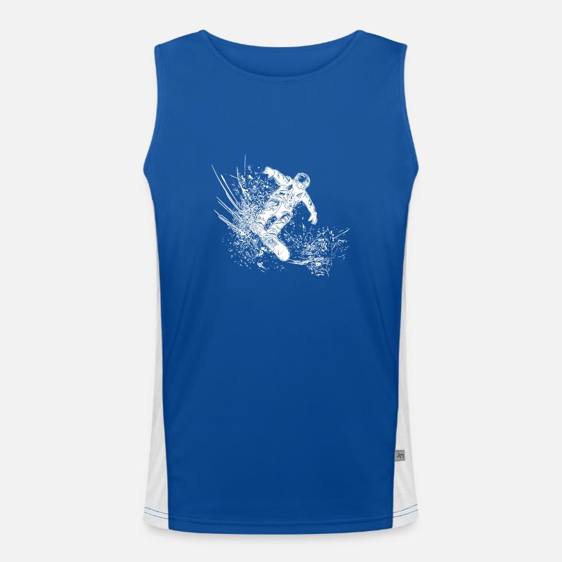 Snowboarding Jump Style Cooler Snowboard Move Débardeur respirant contrasté Homme 