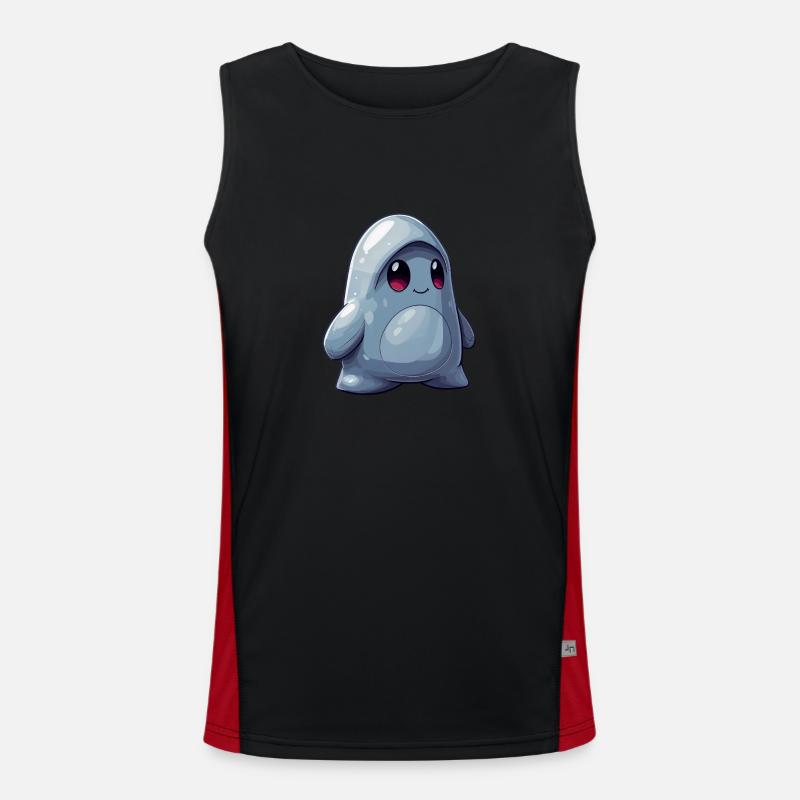 Kleiner Geist Funktionelles Kontrast-Tank Top für Männer 