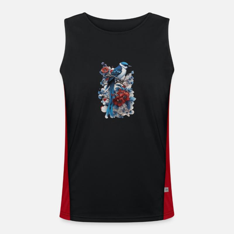 Vogel Funktionelles Kontrast-Tank Top für Männer 