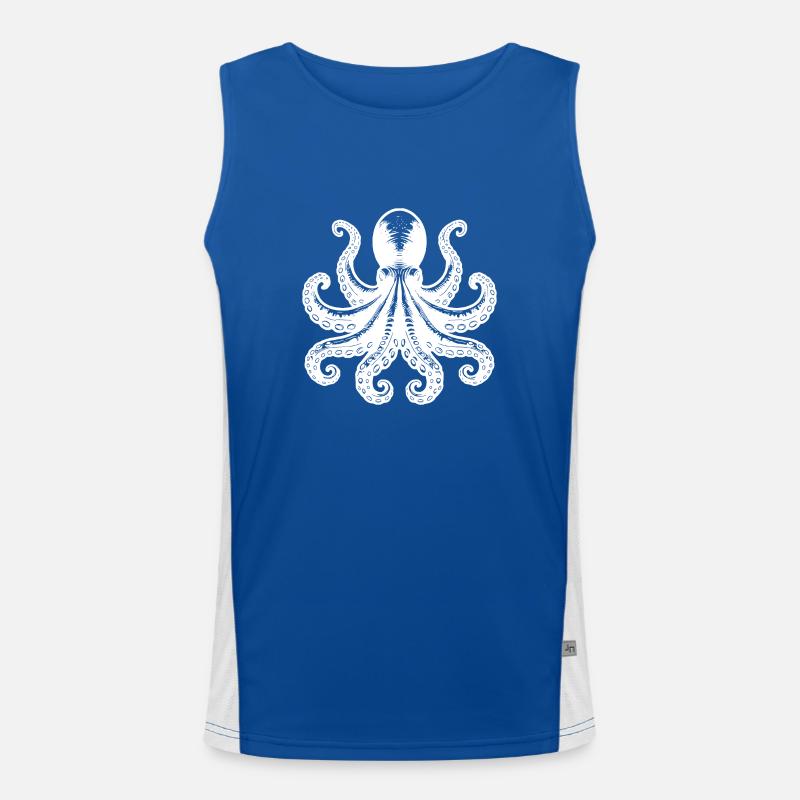 Grim Squid Octopus avec huit bras Débardeur respirant contrasté Homme 