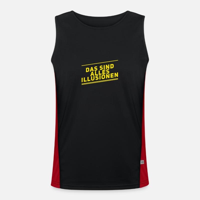 We are being lied to Men's Functional Contrast Tank Top 