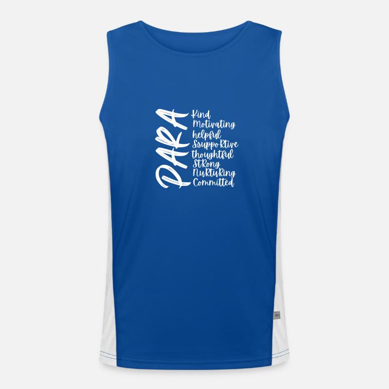 Paraprofessional Appreciation Men's Functional Contrast Tank Top 