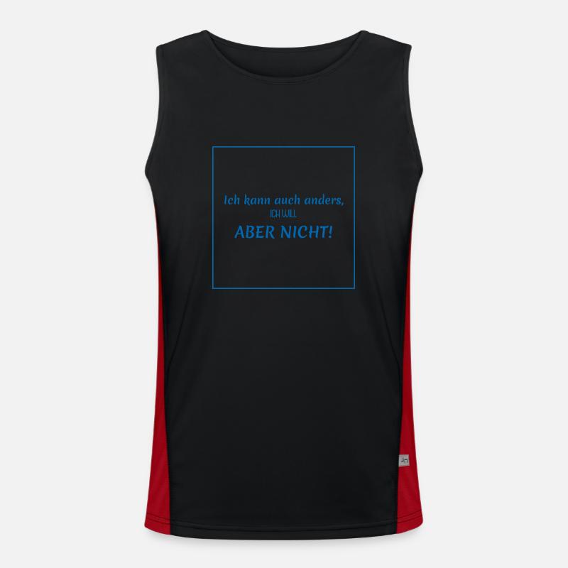 Funny sayings - I can do things differently Men's Functional Contrast Tank Top 
