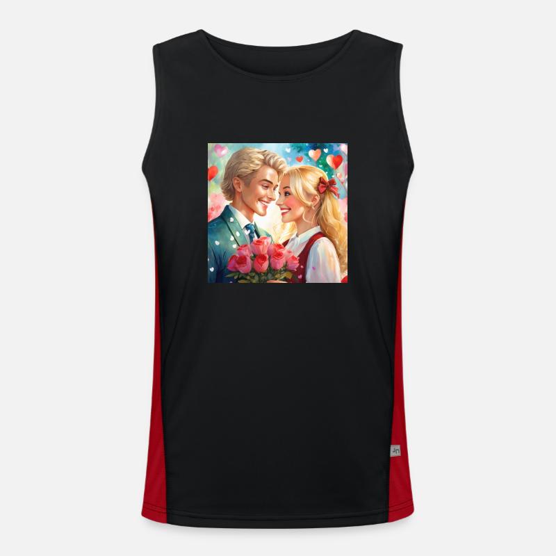 It's nice to be in love Men's Functional Contrast Tank Top 