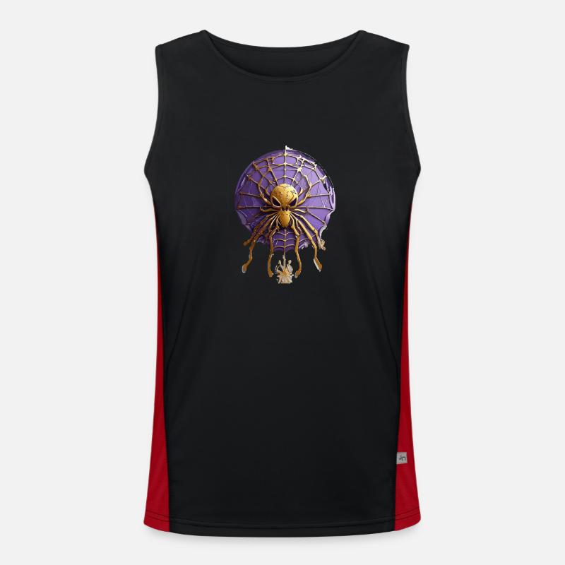 Spinne Funktionelles Kontrast-Tank Top für Männer 