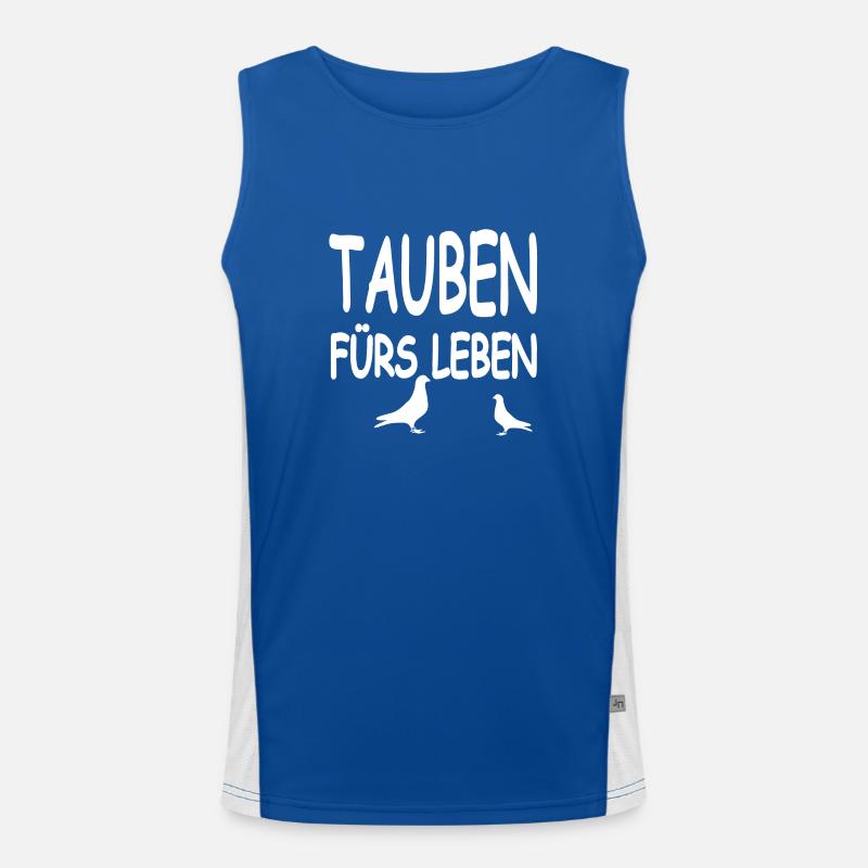 Tauben Funktionelles Kontrast-Tank Top für Männer 
