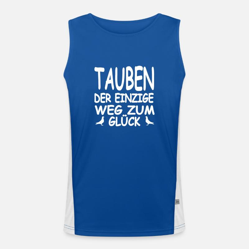 Tauben Funktionelles Kontrast-Tank Top für Männer 
