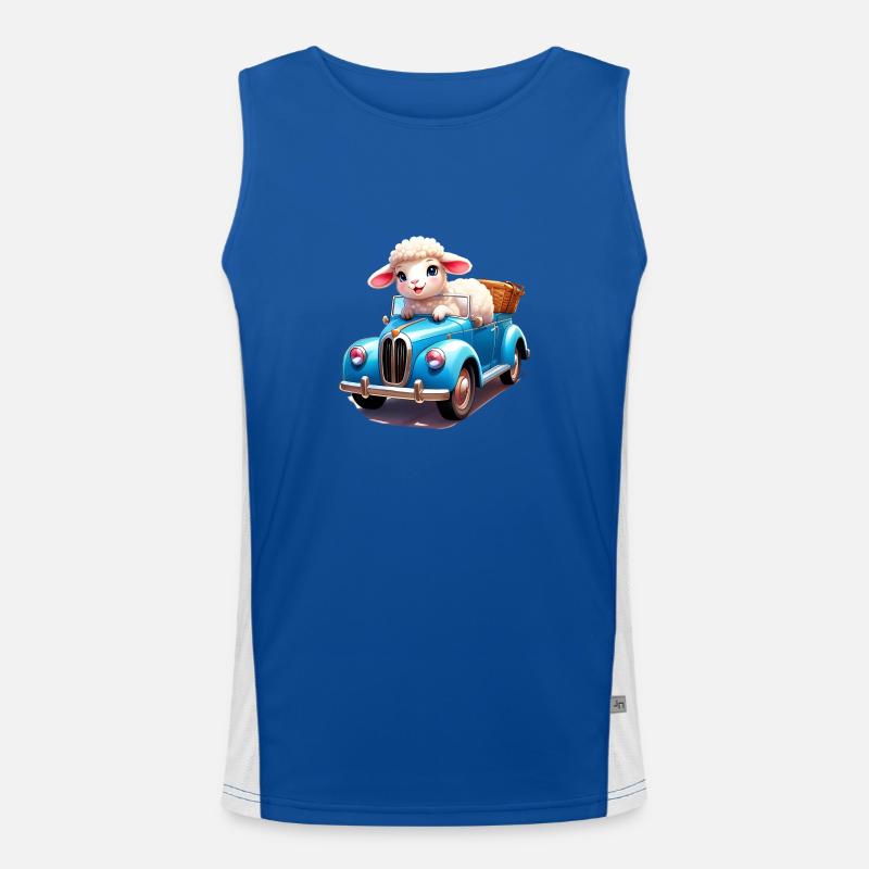 Schaf-Sprint Funktionelles Kontrast-Tank Top für Männer 