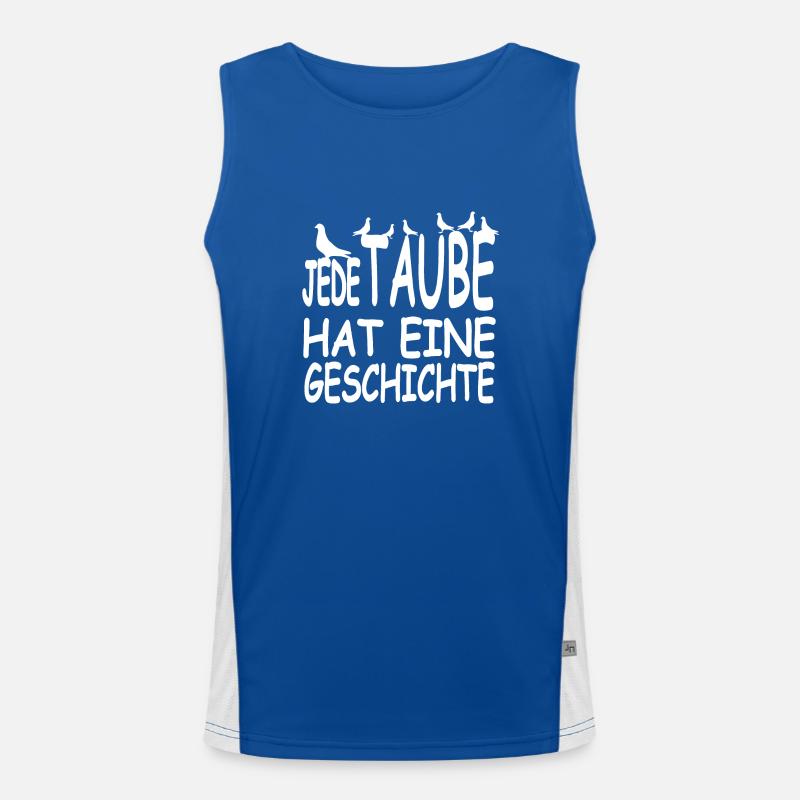 Tauben Funktionelles Kontrast-Tank Top für Männer 