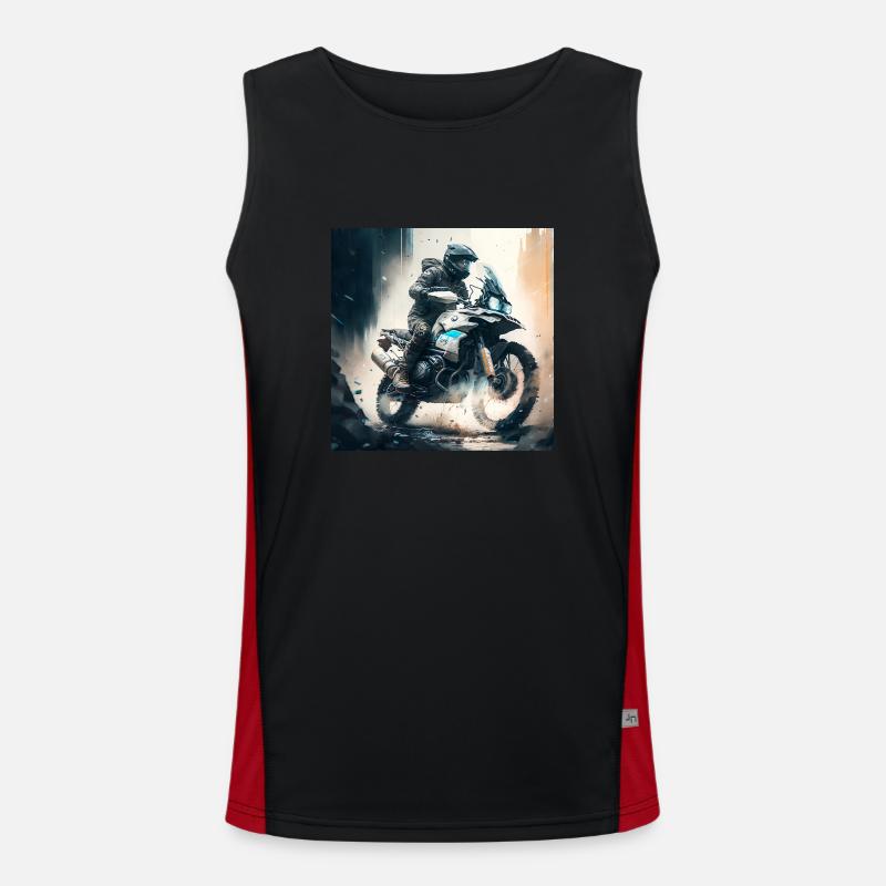 Enduro Tour 2 Funktionelles Kontrast-Tank Top für Männer 