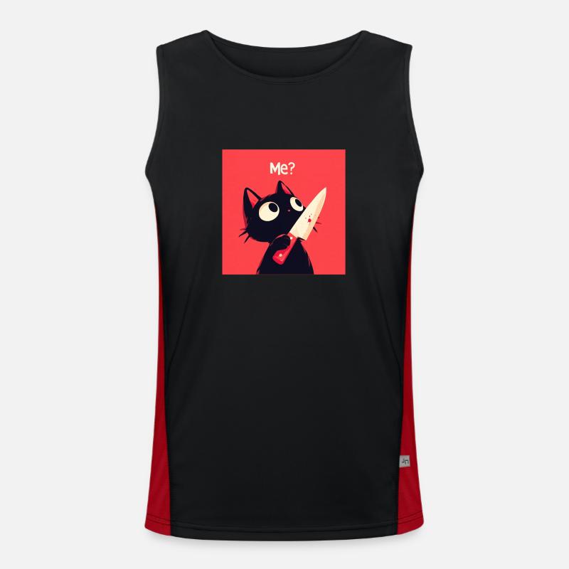 Chat mignon Débardeur respirant contrasté Homme 