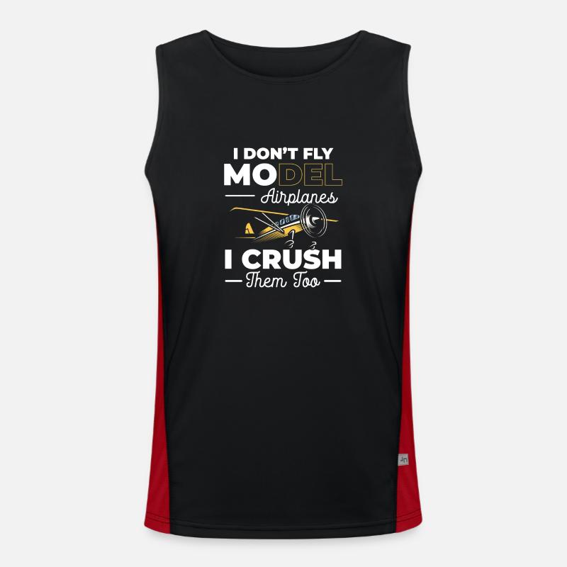 Modellflug Hobby Modellbau Funktionelles Kontrast-Tank Top für Männer 