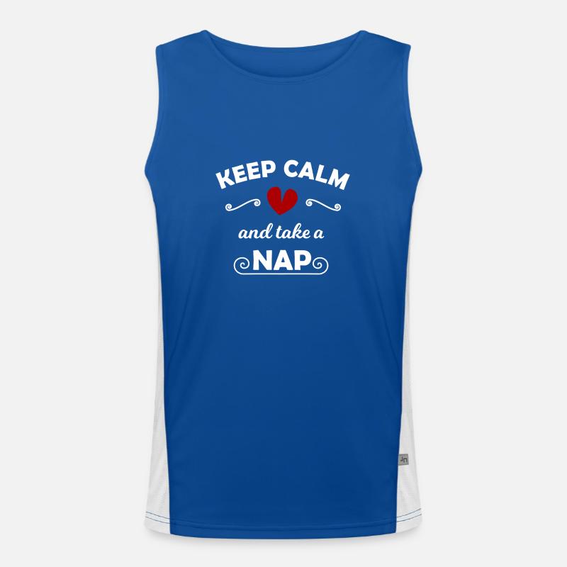 Die Relax Zone zuhause Funktionelles Kontrast-Tank Top für Männer 