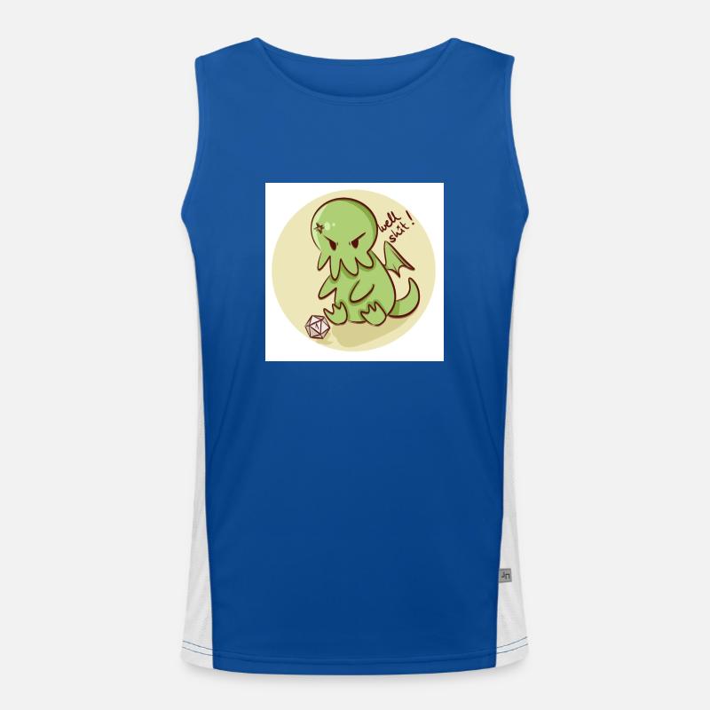 D20 cthulhu Funktionelles Kontrast-Tank Top für Männer 