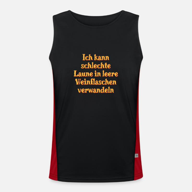 Schlechte Laune? Kein Problem. Funktionelles Kontrast-Tank Top für Männer 