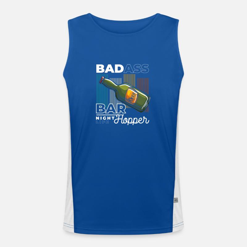 Feiern Freizeittrinker Freunde Funktionelles Kontrast-Tank Top für Männer 