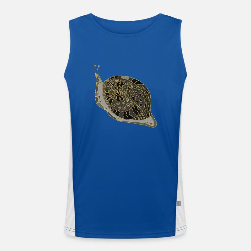 Schnecke Funktionelles Kontrast-Tank Top für Männer 