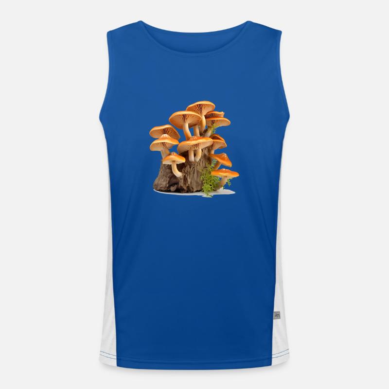 La cueillette des champignons a une longue tradition Débardeur respirant contrasté Homme 