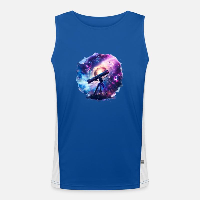 A telescope broadens our horizons Men's Functional Contrast Tank Top 
