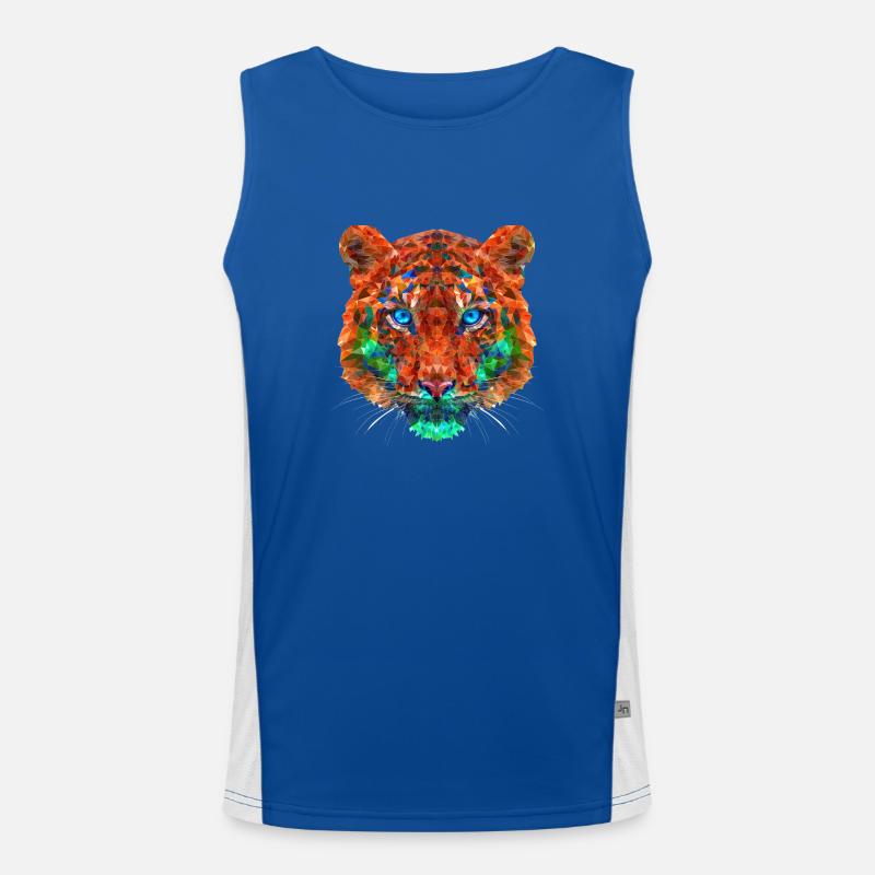 Polygon Tiger Men's Functional Contrast Tank Top 