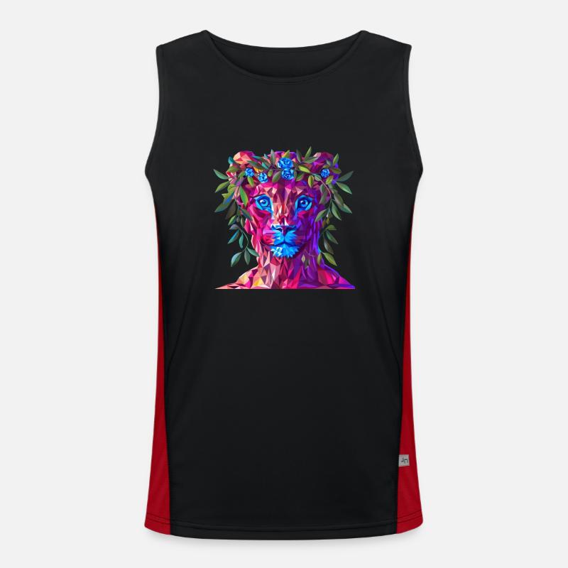 Polygon Mith Funktionelles Kontrast-Tank Top für Männer 