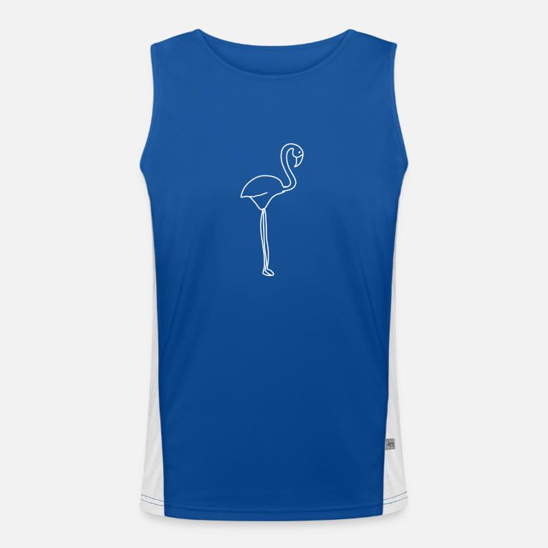 flamingo tier symbol Funktionelles Kontrast-Tank Top für Männer 