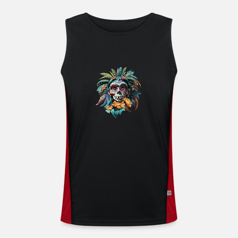Skull native Débardeur respirant contrasté Homme 