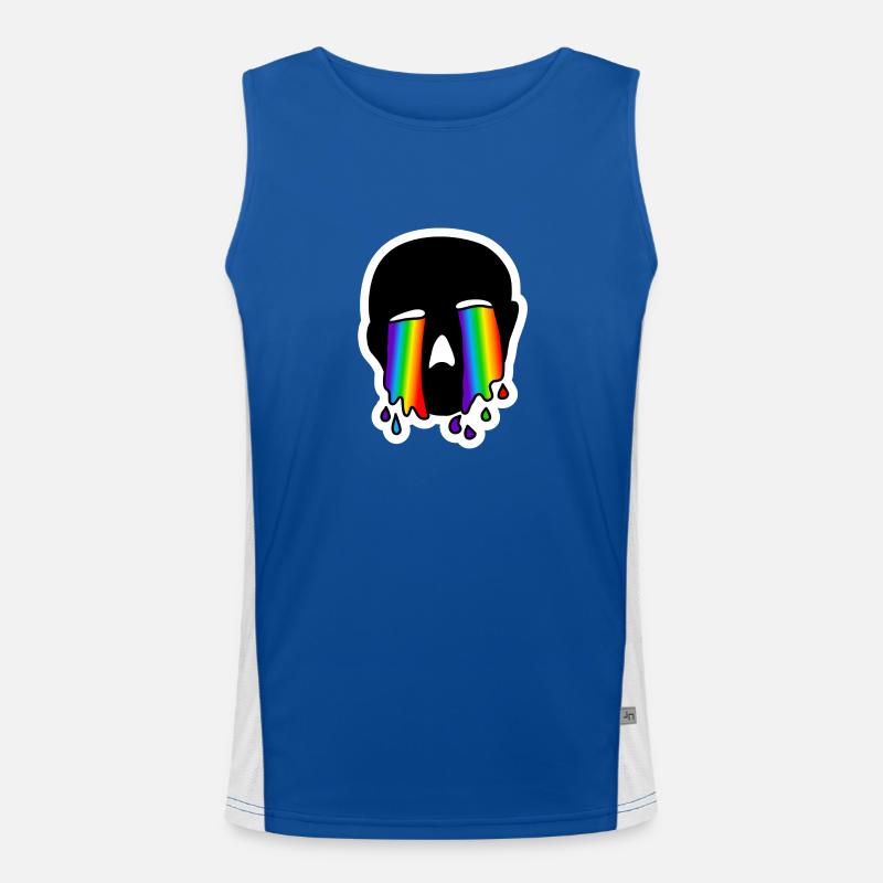 Crying Crying High-Sad : Sticky Queer Pride Men's Functional Contrast Tank Top 