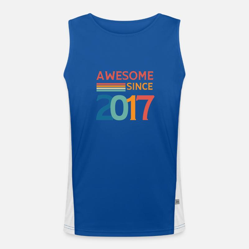 Awesome since 2017 Men's Functional Contrast Tank Top 