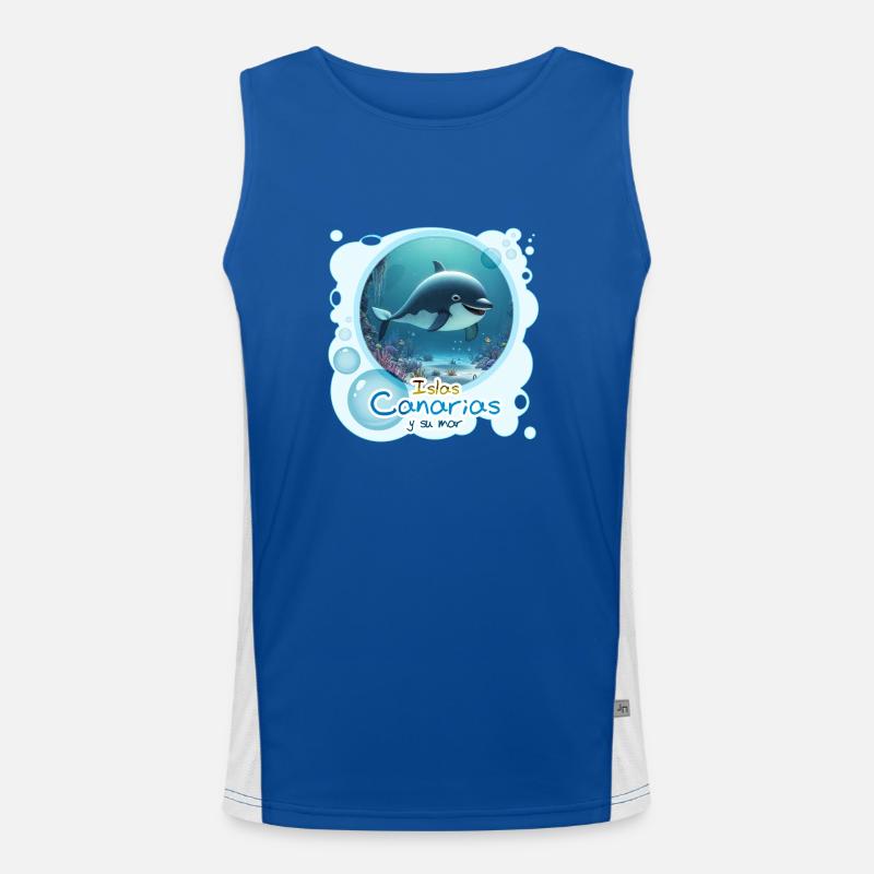 Wal Funktionelles Kontrast-Tank Top für Männer 