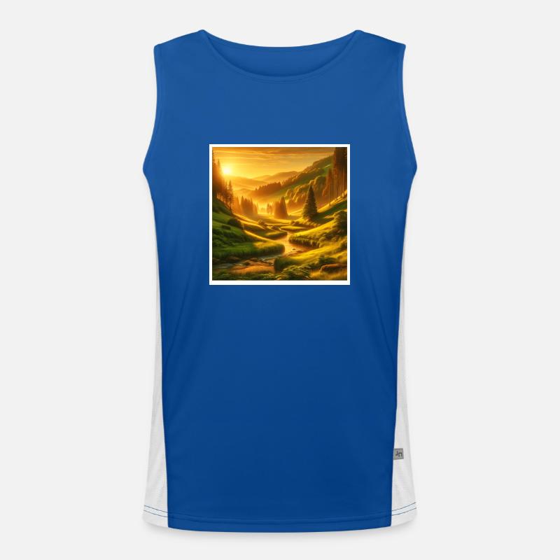 Tal Funktionelles Kontrast-Tank Top für Männer 