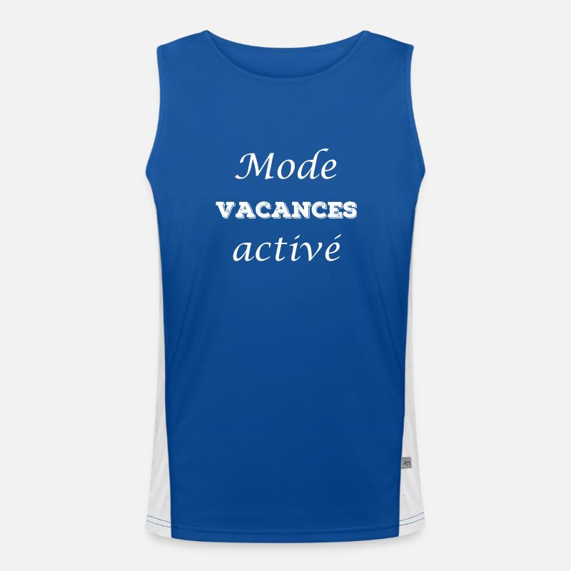 Mode vacances activé Débardeur respirant contrasté Homme 