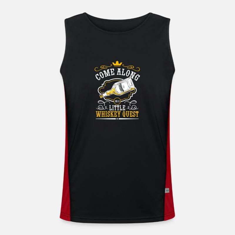 Rum Trinken Trinker Funktionelles Kontrast-Tank Top für Männer 