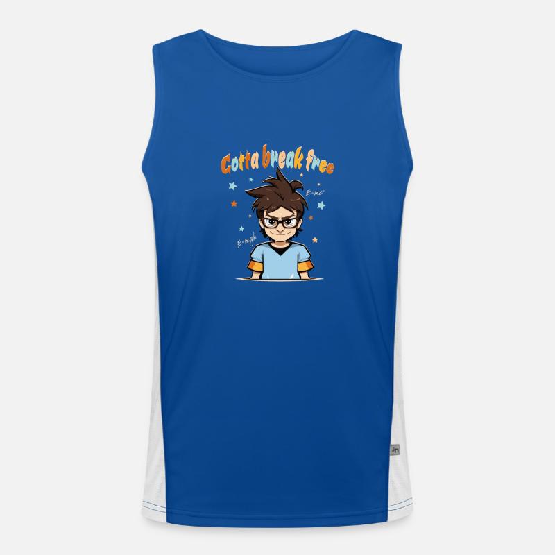 Nerd Nerd Geek Computer Freak - Je dois me libérer Débardeur respirant contrasté Homme 