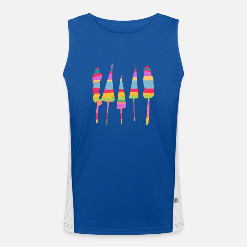 Candy Trees Men's Functional Contrast Tank Top 