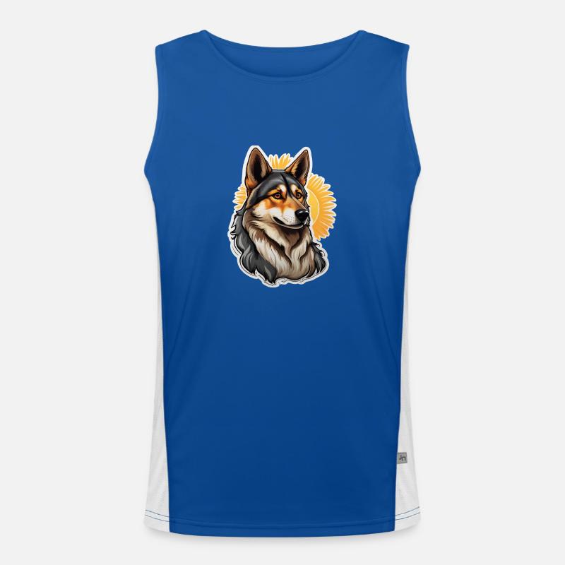 Deutscher Schäferhund Funktionelles Kontrast-Tank Top für Männer 