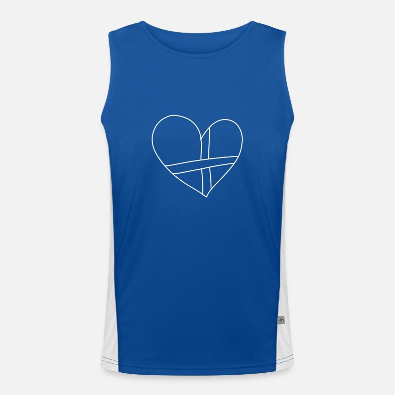 Patch ruban Heart Lines Débardeur respirant contrasté Homme 