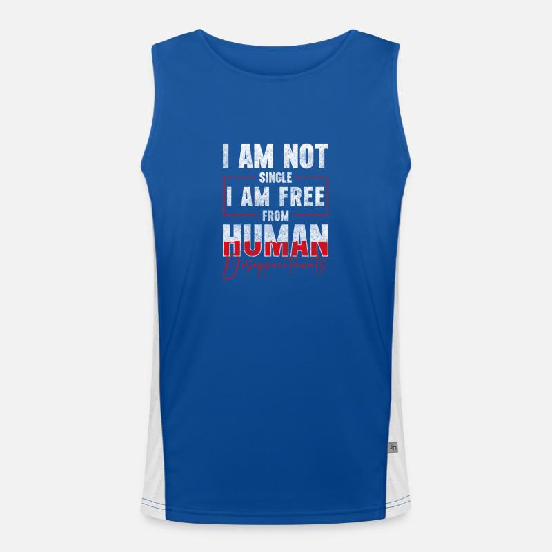 Relationship human bachelor Men's Functional Contrast Tank Top 