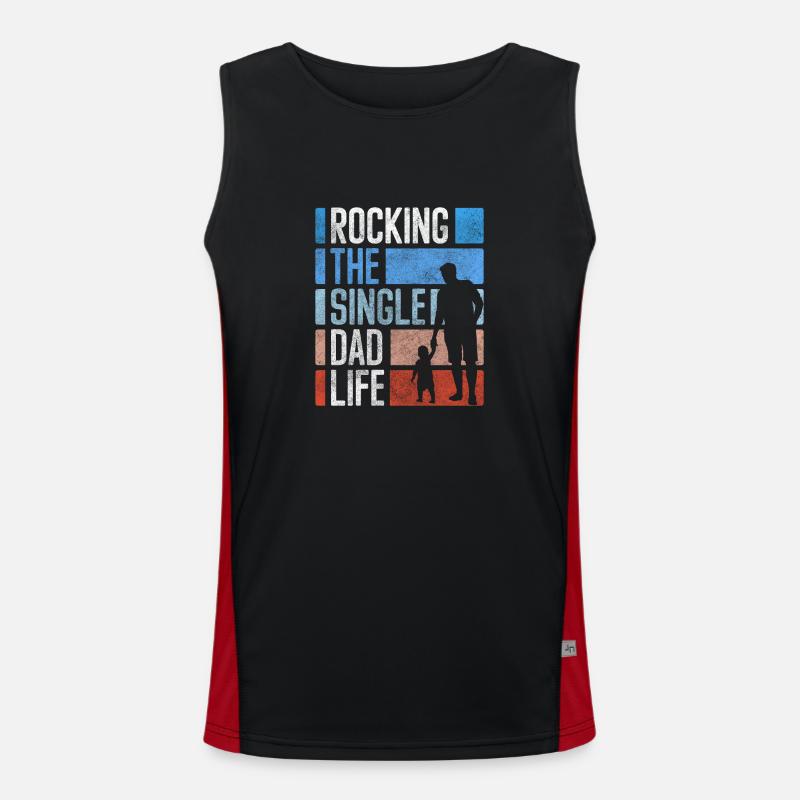 Single Relationship Status Humor Men's Functional Contrast Tank Top 