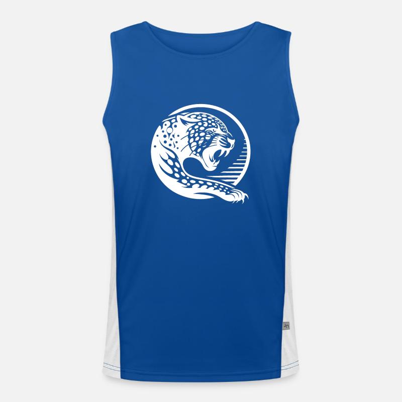 Tier Tierarten Kunst Wald Flora Funktionelles Kontrast-Tank Top für Männer 