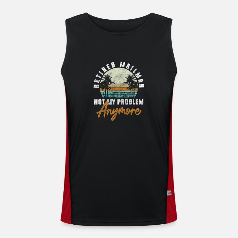 Postbote Briefbote Express Funktionelles Kontrast-Tank Top für Männer 