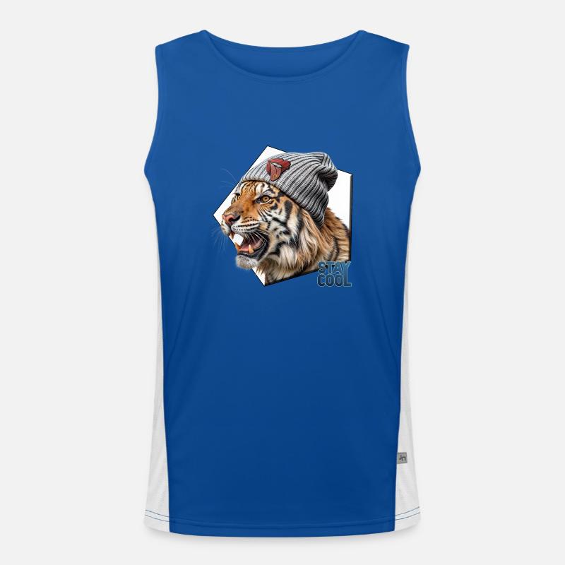 Rayures décontractées Débardeur respirant contrasté Homme 