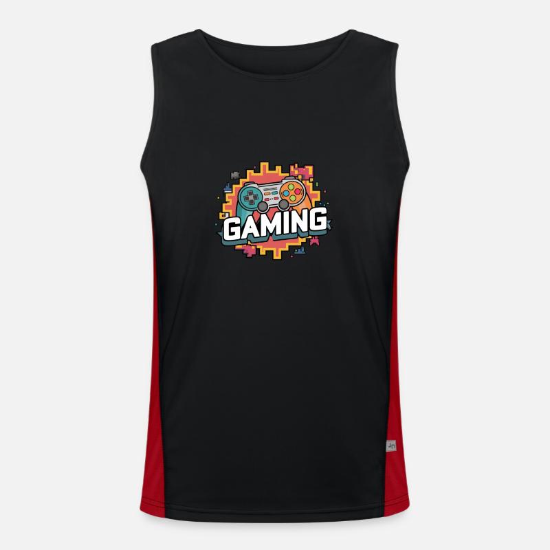 Gaming - Controller Funktionelles Kontrast-Tank Top für Männer 