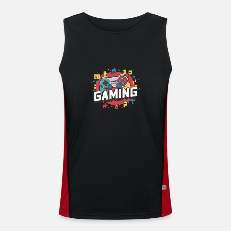 Gaming - Controller Funktionelles Kontrast-Tank Top für Männer 