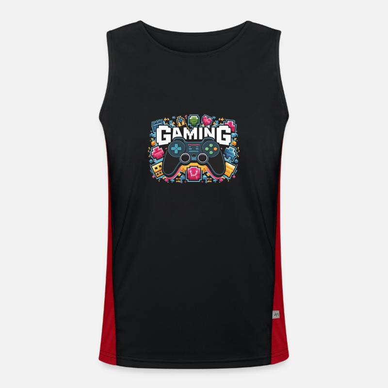 Gaming - Controller Funktionelles Kontrast-Tank Top für Männer 