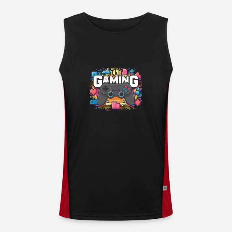 Gaming - Controller Funktionelles Kontrast-Tank Top für Männer 