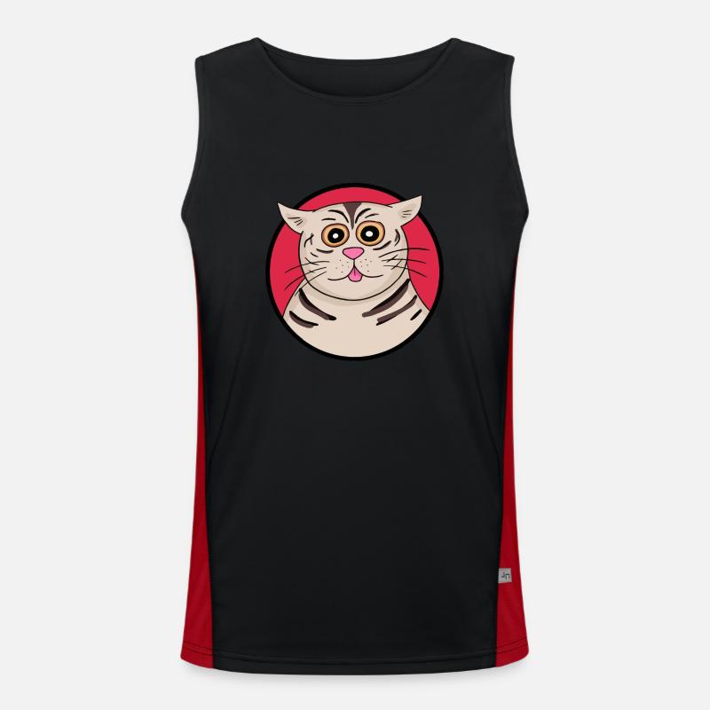 Chat étrange Débardeur respirant contrasté Homme 