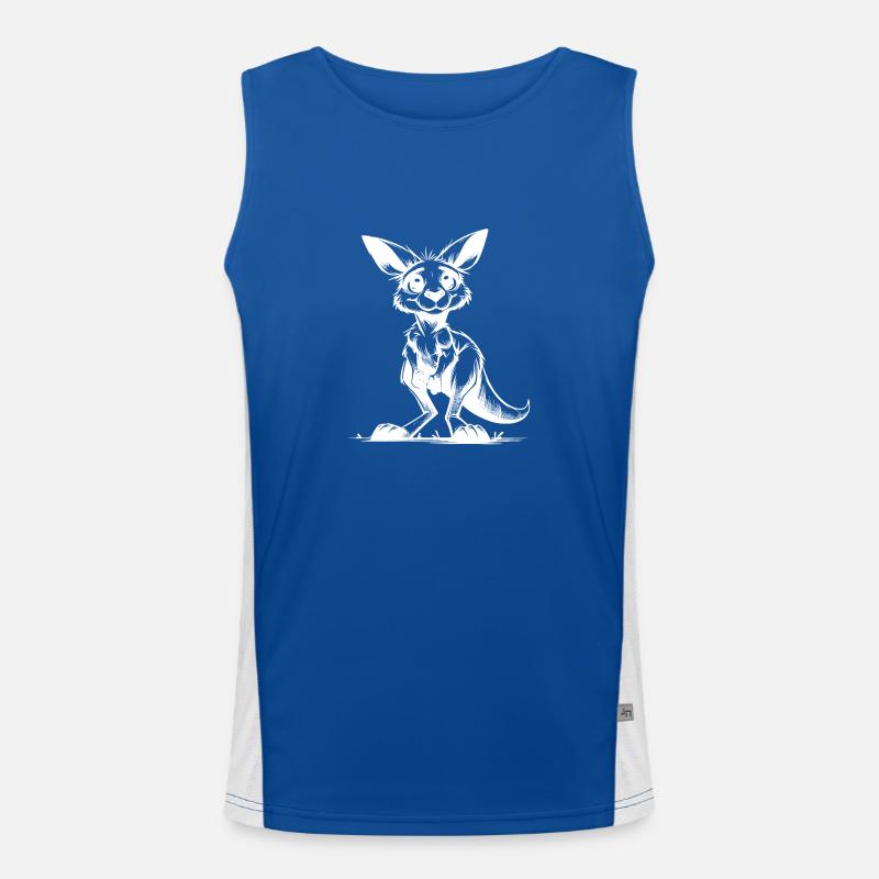 Süsses putzig Australisches Känguru Baby Funktionelles Kontrast-Tank Top für Männer 