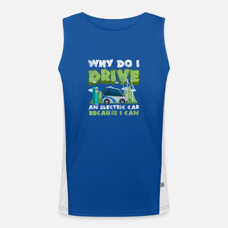 Electricity Environmental Protection Future Acceleration Men's Functional Contrast Tank Top 